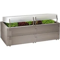 Juwel Hochbeet Juwel Hochbeet Timber + zwei Thermohauben 130 x 60 x 52 cm