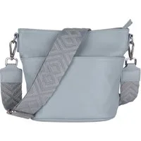 MIRROSI Umhängetasche Damen, Crossbody Bag, Echtleder Made in Italy (1 Tasche 2 Gurte oder Basic Version 1 Tasche 1 Gurt), 24x18x12cm (BXHXT)