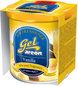3x Original Areon Gel CAN Auto Duftdose Duftbaum Lufterfrischer + DECKEL Vanille