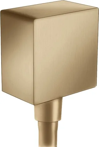 Hansgrohe Schlauchanschluss DN15 Fixfit Square mit Rückflussverhinderer Brushed Bronze, 26455140 26455140