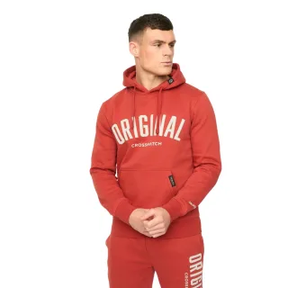 Crosshatch - "Kensby" Kapuzenpullover für Herren (Rot)