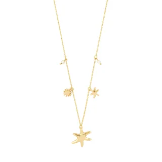 pilgrim - Kette - Prism gold - Gr. - OS