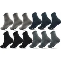 EloModa Sportsocken 12 Paar Herren Sport Sneaker Socken Quarter Socks Kurzsocken Halbsocke (12-Paar) mit Belüftung