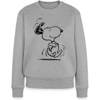 Spreadshirt Sweatshirt Peanuts Snoopy Happy Damen Premium Pullover (1-tlg)