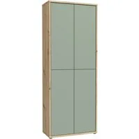 FORTE Schuhschrank Alice Springs, Schuhschrank, Höhe 191,9 cm, 4 Türen, viel Platz (B/H/T 74,5/191,9/34,9 cm) Stauraumschrank, Mehrzweckschrank, Breite 74,5 cm, mit 8 Böden