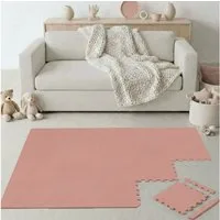 LittleTom Puzzlematte für Kinder - 18 Teile Spielmatte 30x30 cm - TÜV Geprüfte Krabbelmatte, (18-tlg), Spielunterlage für Drinnen und Draußen - Kinderzimmer Puzzleteppich