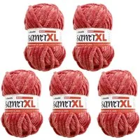 myboshi Samt XL, extra dickes Chenillegarn, super chunky Häkelwolle, 40 m (5-St), Uni
