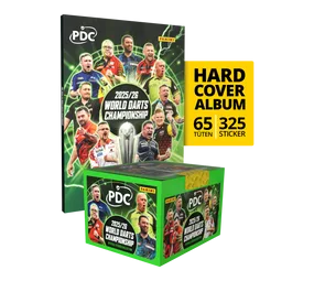 Panini PDC World Darts Championship 2025/26 - Hardcover Bundle mit einer Stickerbox