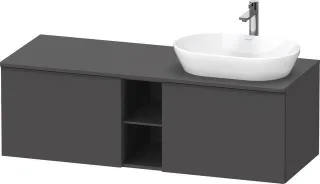 Duravit D-Neo Konsolenwaschtischunterbau wandhängend Graphit Matt 1400x550x459 mm - DE4950RBD490000 DE4950RBD490000