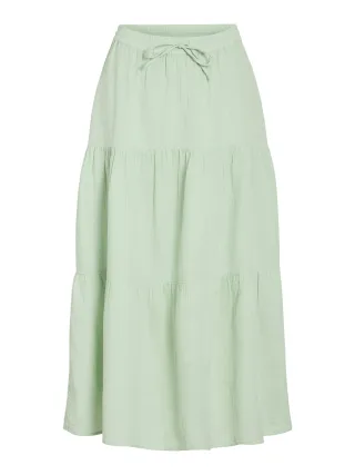 VILA - VILANIA RW ANKLE SKIRT silt green - Gr. - 40