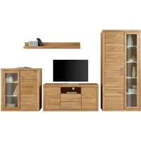 OTTO home Wohnwand Logo, (Set, 4-St), teilmassives Holz