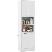 COSTWAY Küchenbuffet Küchenschrank Vorratsschrank 190cm weiß