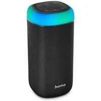 Hama Bluetooth Box LED 30 W Xtra Bass 360ᵒ Sound, wasserdicht nach IPX 4 Bluetooth-Lautsprecher Stereo (A2DP Bluetooth, HFP, AVRCP Bluetooth)