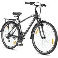 ROMICO Cityrad Cityrad Fahrrad 28 Zoll, 7-Gang Kettenschaltung & V-Brakes, 1 Gang, Kettenschaltung, Herrenrad, Citybike, Freizeit, Gepäckträger, V-Brakes