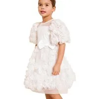LIPSY Partykleid Lipsy festliches Kleid mit Puffärmeln, Glitzer (1-tlg)
