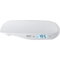 Camry Personenwaage CR 8185 Babywaage digital bis 20 kg, Säuglingswaage mit 5 g Teilung, Auto-HOLD, Tara, LCD-Display, 4 Sensoren, Baby Waage für Zuhause, weiß