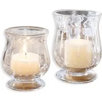 Mirabeau Windlicht Windlicht 2er Set Moon klar (2er Set, 2er Set)