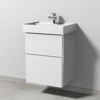 Sanipa 3way Waschtischunterbau zu Villeroy & Boch Collaro Waschtisch mit 2 Auszügen, Weiß-Soft BR83243