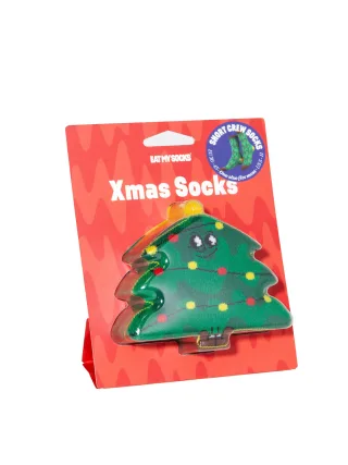eat my socks - Weihnachtssocken grün - Gr. - OS