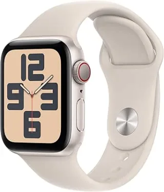 Apple Watch SE 2 (2022) [GPS + Cellular inkl. Sportarmband polarstern M/L] 40mm Aluminiumgehäuse polarstern