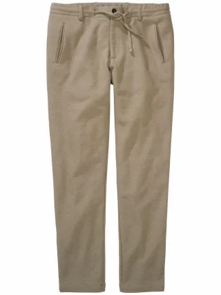 Mey & Edlich Herren Frische Jerseyanzughose Braun 51 % Polyester, 49 % Baumwolle