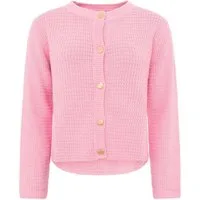 Zwillingsherz Strickjacke Strickjacke mit goldenen Knöpfen