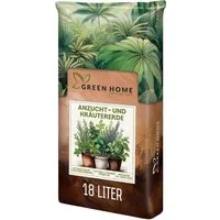 GREEN HOME LOVE NATURE Anzucht- und Kräutererde Anzucht- & Kräutererde, Aussaaterde für Gemüse, Kräuter & Tomaten 18 L, 36 L, 72 L, Langzeitdünger, Perlit, Kokosfasern, pH 5,8, lockere Struktur