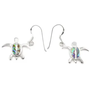 Schildkr?te Ohrringe aus 925 Silber