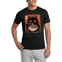 Spreadshirt T-Shirt Flauschige Ramen Katze Im Japan Style Männer T-Shirt (1-tlg)