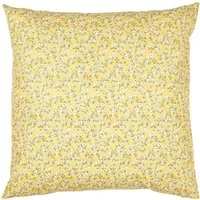 Ib Laursen Kissenbezug Ib Laursen - Kissenbezug Kissenhülle 60x60cm Gelb Weiß Blumenmuster