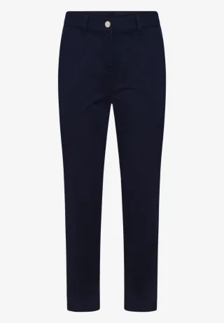 zero - Klassische Chino-Hose im Regular Fit blau - Gr. - 36