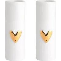 Räder Design Dekovase Mini Herz Gold 2er Set