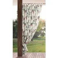 Eurofirany Outdoorvorhang GARDEN, wasserdichter Terrassenvorhang (1 St), Schlaufen, Lichtschutz, Polyester, für Pavillon, Pergola & Balkon, wetterfest, UV-Schutz