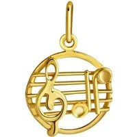 Firetti Kettenanhänger Schmuck Geschenk Gold 375 Halsschmuck Anhänger Halskette Noten