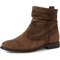 Tamaris Stiefelette Blockabsatz, Boots mit Falten im slouchy Look