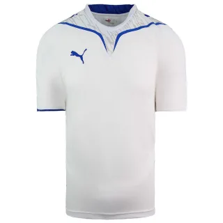 Puma V-Konstraukt Kurzarm Crew Hals Weißer Herren Fußballtop 700591 31
