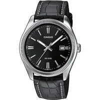 CASIO TIMELESS COLLECTION Quarzuhr MTP-1302PL-1AVEF, Armbanduhr, Herrenuhr, Damenuhr, analog, Datum, Lederarmband