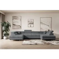 ALTDECOR Wohnlandschaft GUSA-U, Couch mit Schlaffunktion, Wohnzimmer - Ecksofa, Corner Sofa Bett Eckcouch Couch L-Form Schlafcouch Ausziehbar