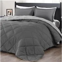 ibettertec Microfaserbettdecke Ganzjahresdecke,Bettdecke 135x200cm, 200x200cm,4 Jahreszeiten, Füllung: Mikrofaser, Bezug: Mikrofaser, Super Weiche Atmungsaktive Schlafdecke,Wende-Steppdecke
