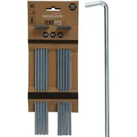 Progarden Zelthering Bodenanker Hering Erdnagel Zeltnagel Erdanker, (Set, 10-St., Packung), 10tlg, Camping, Metall, Zelten, Zubehör