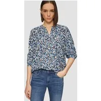s.Oliver Langarmbluse Bluse Strukturierte Bluse aus Viskosemix