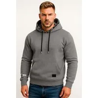 RMK Hoodie Herren Kapuzenpullover Langarmshirt Kapuze Basic Longsleeve Taschen