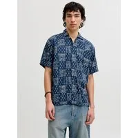 Jack & Jones Kurzarmhemd JPRBLULYON PRINT DOBBY S/S SHIRT SN