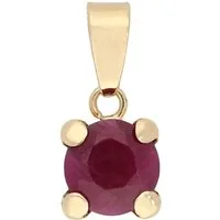 Firetti Kettenanhänger Schmuck Geschenk Gold 375 Halsschmuck Anhänger Solitär, mit Smaragd, Saphir oder Rubin