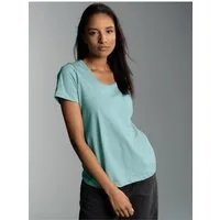 Trigema T-Shirt TRIGEMA Damen T Shirt aus Biobaumwolle (1-tlg)