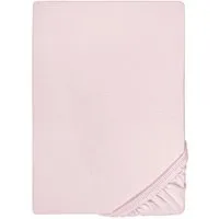 Biberna Spannbettlaken THEA Baumwoll-Jersey mit Elasthan, 160 g/m², Jersey-Elasthan, Gummizug: rundum, (1 Stück), Bettlaken für Matratzen bis 25 cm Höhe, pflegeleicht, bügelfrei