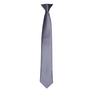 Premier Colours Satin-Krawatte für Herren (Stahl)