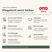 OTTO home Handtuch Set Inga, Duschtücher, Handtücher, Gästetücher, Seiftücher, Walkfrottier (10-St), Handtücher mit feiner Bordüre, 100% Baumwolle, einfarbig, weich