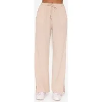 SASSYCLASSY Stoffhose Leichte Musselin Sommer Hose Damen Lang Lockere Musselinhose aus Baumwolle mit elastischem Bund Atmungsaktiv