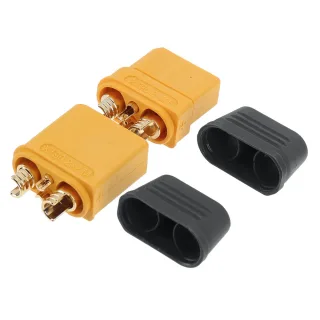 Amass Connector XT90(2+2) XT90(2+2)PW/PB Bullet Connector Wire cable Plug Male Female for FPV Drone Battery